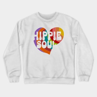 Hippie Soul 60s sixtees vintage retro heart Crewneck Sweatshirt